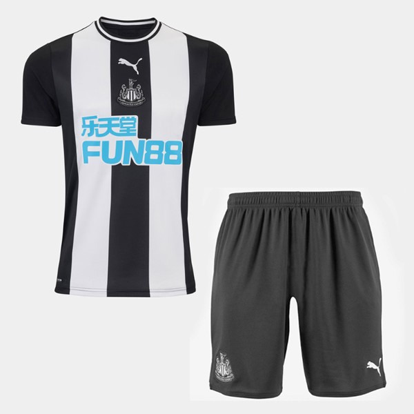 Camiseta Newcastle United Replica Primera Ropa Niños 2019/20 Blanco Negro